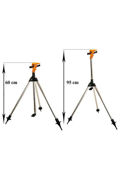 Strend Pro Pulsating sprinkler, plastic, with telescopic tripod, 550-930 mm
