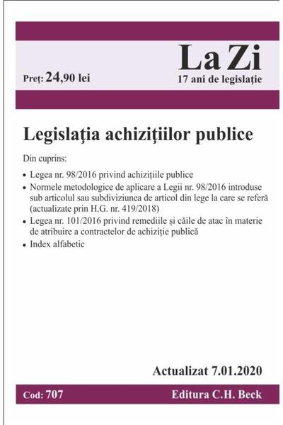 Editura CH Beck Legislatia achizitiilor publice. Editia a 10-a, Ed