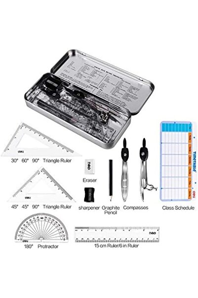 Deli Geometry Set Ergonomic Handle Head For Compass EG30695