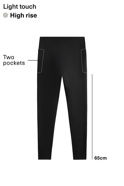 Oysho Light touch high rise 65cm ankle-length leggings with pockets