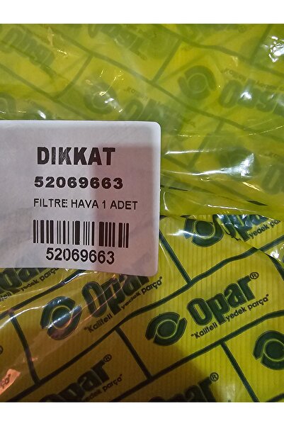 orıgınall ORİJİNAL OPAR 52069663 HAVA FİLTRESİ