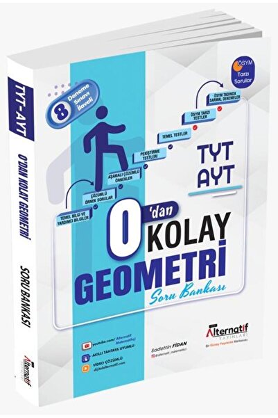 Alternatif Yayıncılık TYT-AYT 0'Dan Kolay Geometri Soru Bankası