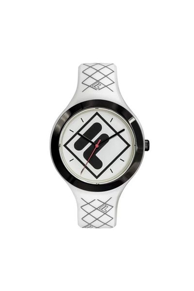 Fila Adult Unisex Analog Watch, White 38-342-001, 42 mm