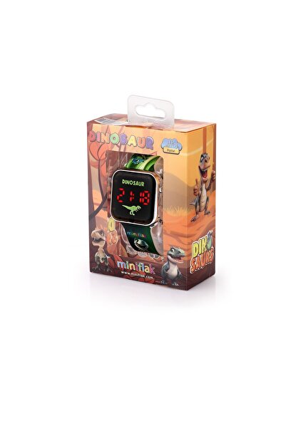 MiniFlak Dinosaur Mfd8001 Square Led Children's Watch