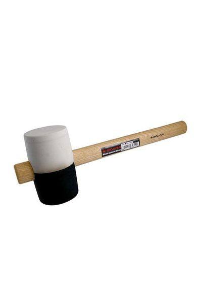 richmann exclusive Rubber mallet, black and white, 665 g, Richmann Exclusive