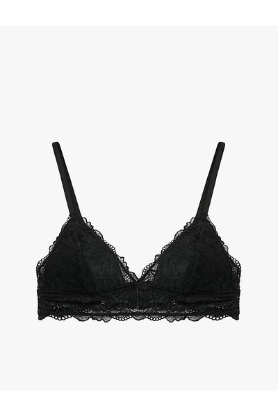 Koton Lace Detailed Comfortable Cutout Underwire Free Padding Bralet Bra