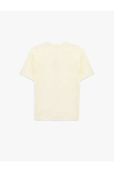 Koton Short Sleeve Crew Neck Embroidered Oversize T-Shirt