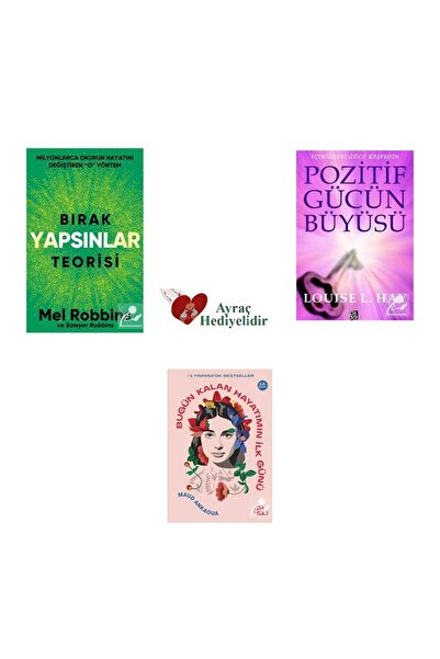 Nepal Kitap Bırak Yapsınlar Teorisi+Bugün Kalan Hayatımın İlk Günü+Pozitif Gücün Büyüsü AYRAÇLI !