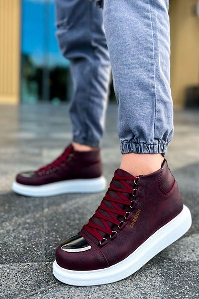 Chekich Ch267 Cbt Roma Mirror Men's Boots Claret Red