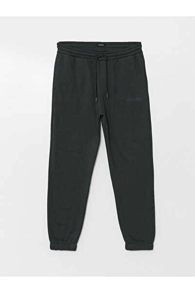 LC Waikiki Ανδρικό παντελόνι Jogger με χοντρό κορδόνι σε πράσινο χρώμα