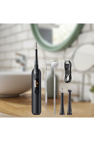 Lumely Teeth Cleaning kit,with LED Light and 3 Replaceable Heads,5 Intensity Modes,Suit for Adult & Kids