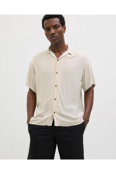 Jack & Jones JACK&JONES 12268443 JJEJEFF SOLID RESORT ERKEK ВІСКОЗНА СОРОЧКА