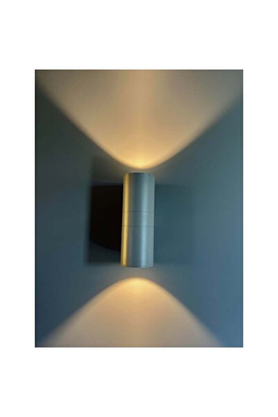 LUXXO LED Wall Light for Interior/Exterior, Dust/Moisture Resistant, IP65, Invicta Grey