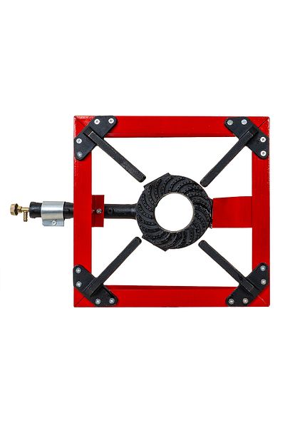 Z-Tools Focar pe gaz cu foc exterior, portabil, din fontă și oțel, 38,5x38,5x23 cm ZTS 5560