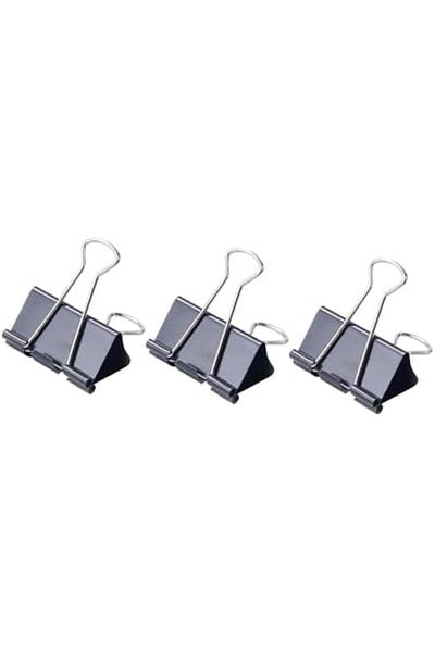 Deli Paper Binder Clips 51 mm Size, Black