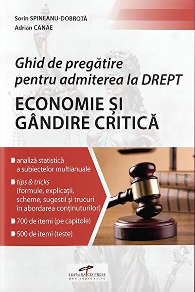 Editura CD Press Ghid de pregatire pentru admiterea la Drept. Econo