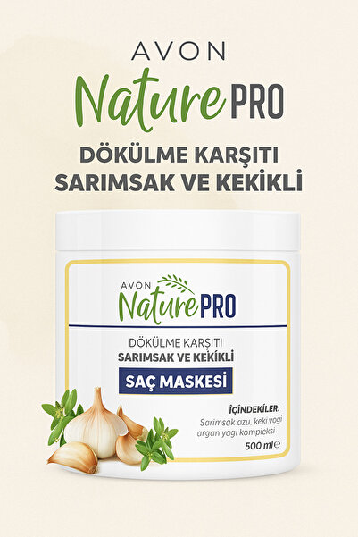AVON Nature Pro Sarımsak ve Kekikli 500ml Saç Maskesi