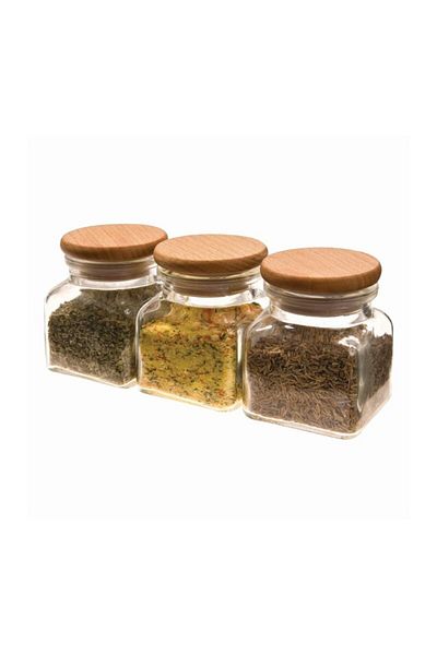 gogiva Glass jar set, 3x120 ml, 3 pcs