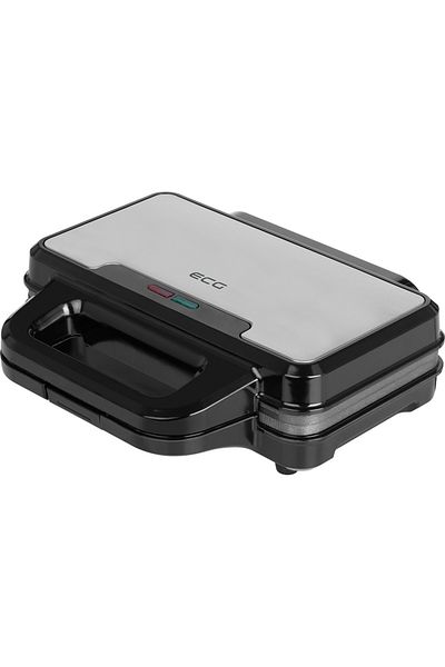 ECG Aparat de făcut sandwich-uri S 2120 Grande, 900 W, 4 sandwich-uri triunghiulare, design din oțel inoxidabil și plastic