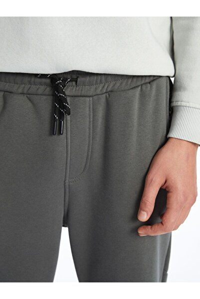 LC Waikiki Ανδρικό παντελόνι Jogger με χοντρό κορδόνι από ανθρακί Standard Fit