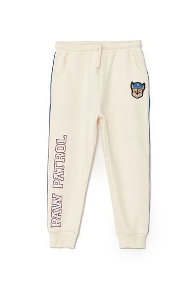 LC Waikiki Beige Elastic Waist Thick Paw Patrol Embroidered Boy's Jogger Sweatpants