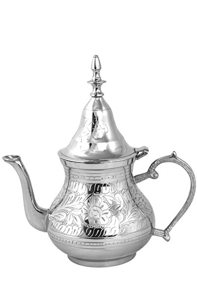 Cuisine Art By Styli إبريق شاي مغربي نحاسي سعة 1000 مل