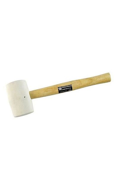 Strend Pro Rubber mallet, wooden handle, white, 680 g