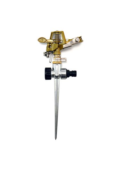 Strend Pro Brass pulsating sprinkler with metal stake, 10 m, Strend Pro