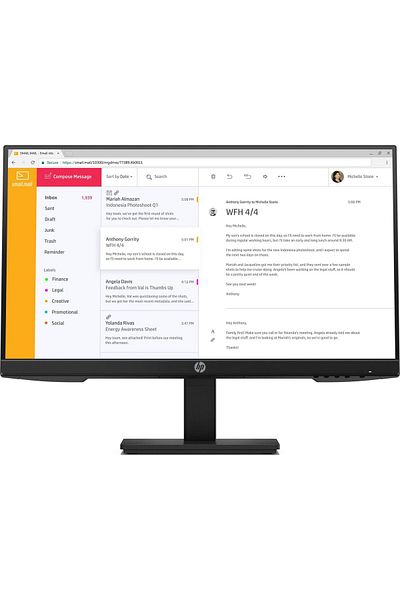 HP Monitor LED P24h G4 23.8" Full HD 1920x1080 IPS, 7VH44AT