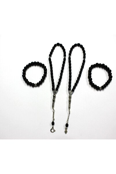 Lio20 Set de 2 brățări din sticlă și mărgele de rugăciune Onyx Stone - Acceso...