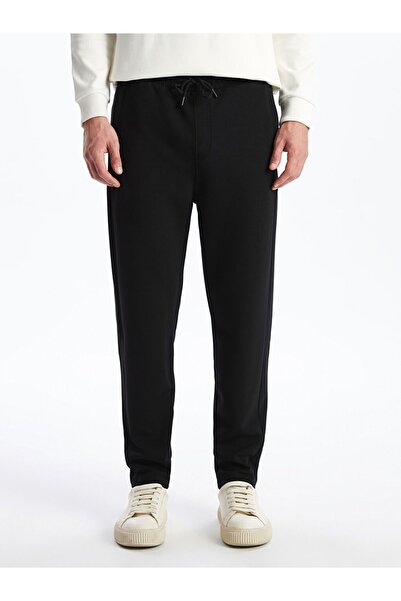 LC Waikiki Μαύρο ανδρικό αθλητικό παντελόνι Standard Fit