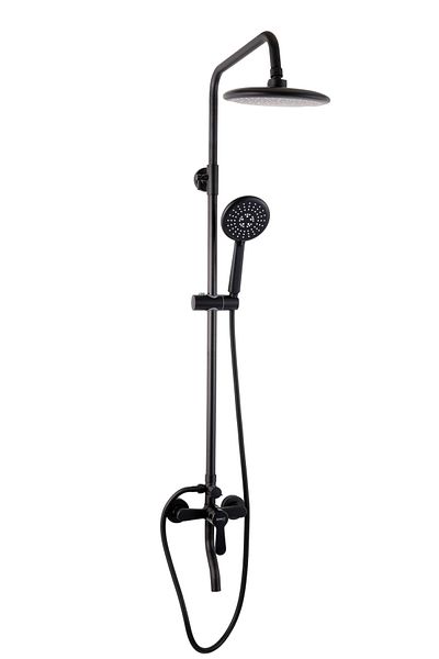 Trendy's Coloana de dus TRENDY’S, slim, cu trei functii, negru mat