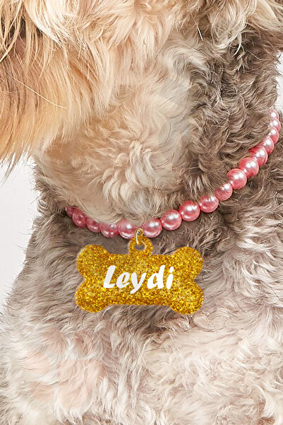 Petella Pembe İncili İsimli Köpek Tasması İsimli Köpek Kolyesi
