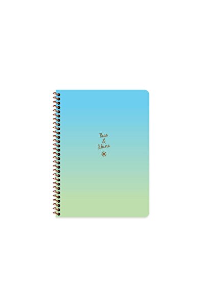 KESKİN COLOR دفتر ملاحظات بيريتوزا مخطط حلزوني ملون حاد 16.5 × 22.5 سم - شمس