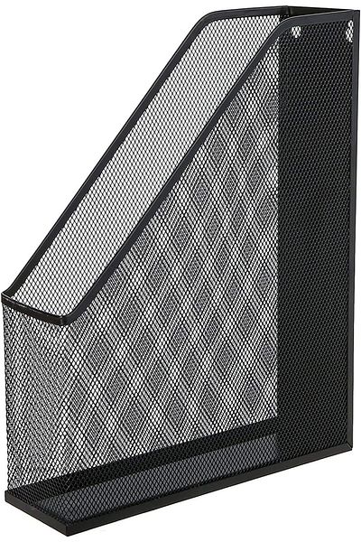 Deluxe A104-01BK Metal Mesh Static Magazine Holder