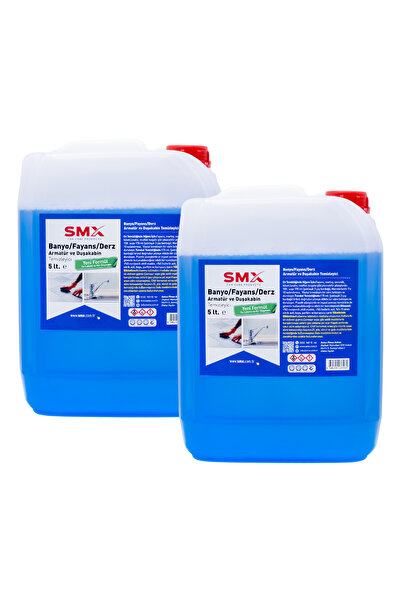 SMX Banyo-Fayans-Derz-Armatür ve Duşakabin Temizleyici 5 Lt. 2 Adet
