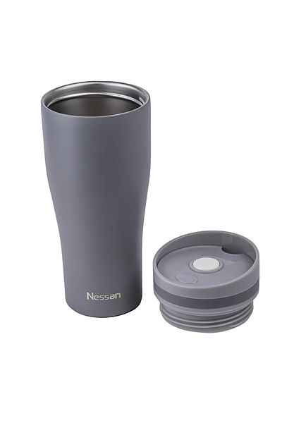 Nessan By Styli Insulated Stainless Steel Vacuum Mug, 360ml - Grey