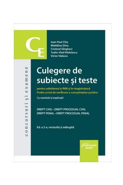 Editura Hamangiu Collection of subjects and tests for admission to