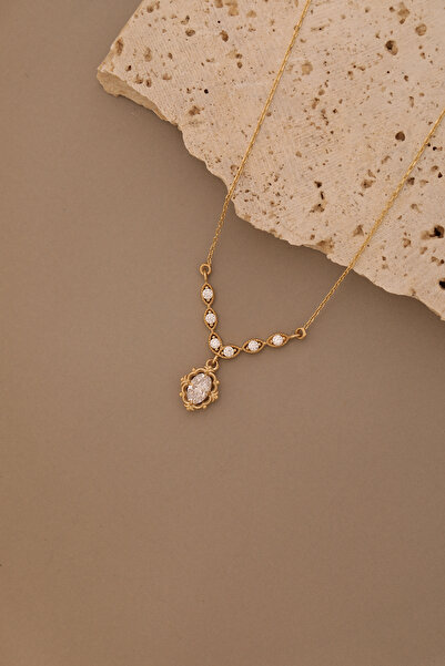 YAVUZ KUYUMCULUK 14 Ayar Altın Rustik Kolye