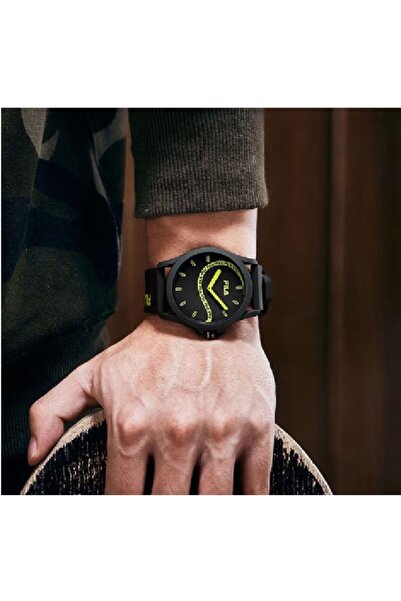 Fila Adult Unisex Analog Watch, Black 38-864-103, 43 mm