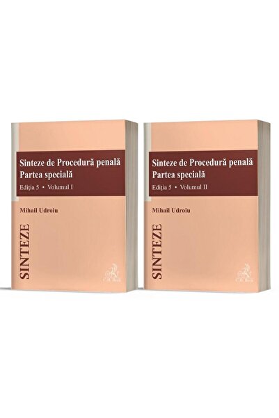 Editura CH Beck Sinteze de Procedura penala. Partea speciala (volu