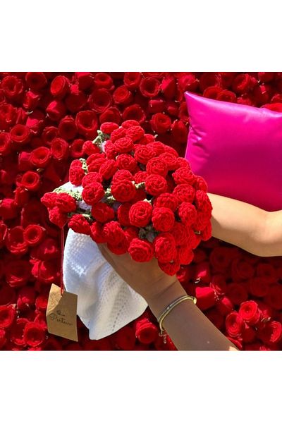 ZAHandmade Special Red Rose Bouquet