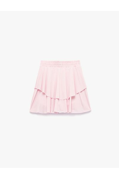 Koton Layered Mini Flounce Sports Shorts Skirt