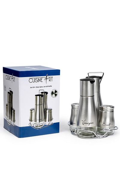 Cuisine Art By Styli Cuisine Art Stainless Steel, Silver - Mills & Shakers