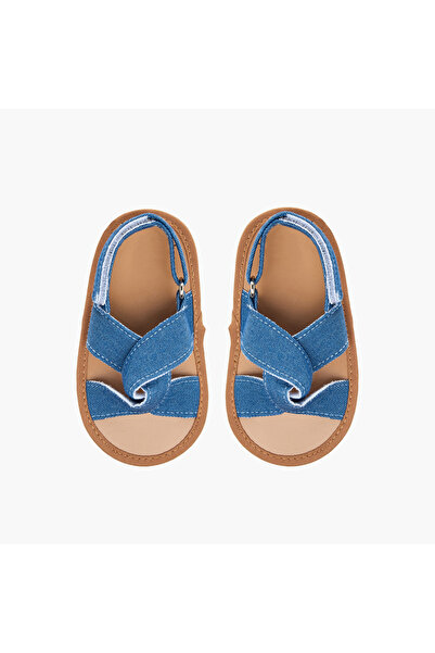 Juniors Textured Booties with Hook and Loop Closure