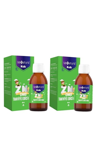 VeNatura Kids Çinko Şurup 100 ml 2 Adet