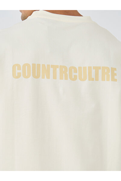 Styli Slogan Print Oversized Crew Neck T-Shirt