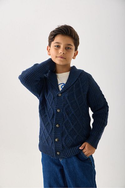 Nisrakids Boy's Knitwear Cardigan - Buttoned and Relaxed Fit