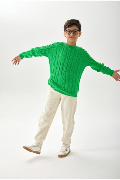 Nisrakids Unisex Kids Knitwear Sweater - Relaxed Fit and Design Suitable for Daily Use