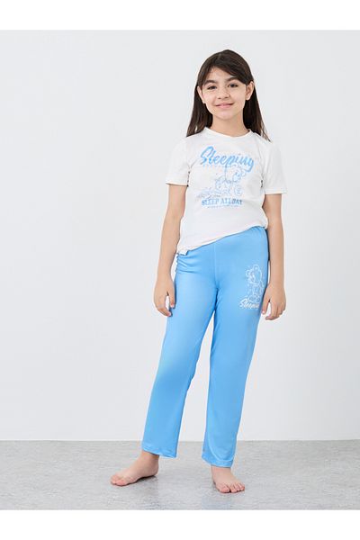 Styli Bear Print T-Shirt and Pyjama Set